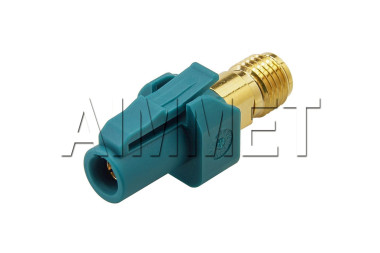 FAKRA Z Code Female to SMA Male Right Angle Adapter – AIMMET 7696GTG00Z2
